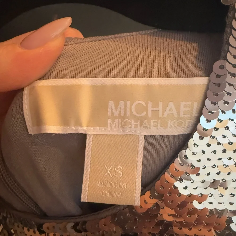 MICHAEL Michael Kors Silver Sequin Dress - Picture 4 of 4